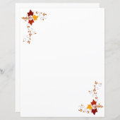 Papierbladen - herfstwijnstokken (Voorkant / Achterkant)