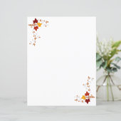 Papierbladen - herfstwijnstokken (Staand voorkant)