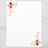 Papierbladen - herfstwijnstokken (Voorkant)