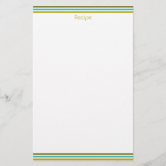 Papierbladen met Blauwgroen en olijfgaard, voor kl Briefpapier (Voorkant)