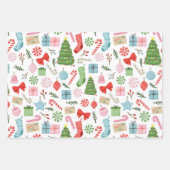 Papierbladen voor fijne en heldere feestdagen inpakpapier vel (Voorkant)