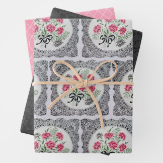  papierbladen voor het verpakken van Floral Doily Inpakpapier Vel