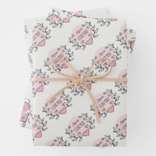 Papierbladen voor het verpakken van moederdag inpakpapier vel