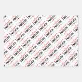 Papierbladen voor het verpakken van Valentijnsdag Inpakpapier Vel (Voorkant 3)