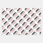 Papierbladen voor het verpakken van Valentijnsdag Inpakpapier Vel (Voorkant 3)