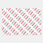 Papierbladen voor het verpakken van Valentijnsdag Inpakpapier Vel (Voorkant)