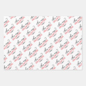 Papierbladen voor het verpakken van Valentijnsdag Inpakpapier Vel (Voorkant 2)