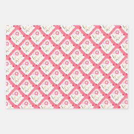 Papierbladen voor het verpakken van Valentijnsdag Inpakpapier Vel