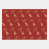 Papierbladen voor het zoete kerstboomschilfers, se inpakpapier vel (Voorkant)