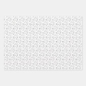 Papierbladen voor muziek, zwart en wit inpakpapier vel (Voorkant 2)