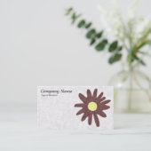 Papierbloem - Bruin Visitekaartje (Staand voorkant)