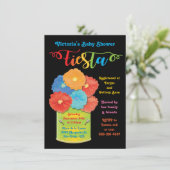 Papierbloem kan Baby shower aanspreken Kaart (Staand voorkant)