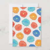 Papierbloem kan Baby shower aanspreken Kaart (Achterkant)