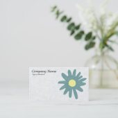 Papierbloem - Mosgroen Visitekaartje (Staand voorkant)