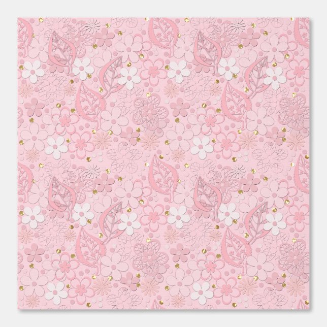 Papierbloemen Behang (Voorkant)