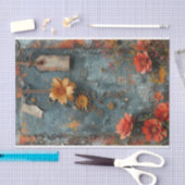 Papierbloemen, Labels en tandwielen Mixed Media Tissuepapier (Craft)