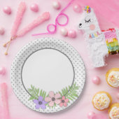 Papierbloemen Papieren Bordje (Feest)