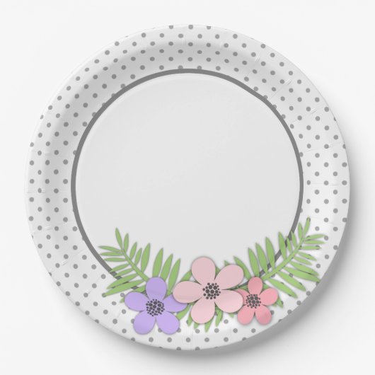 Papierbloemen Papieren Bordje (Voorkant)