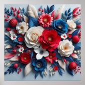 Papierbloemen Poster (Voorkant)