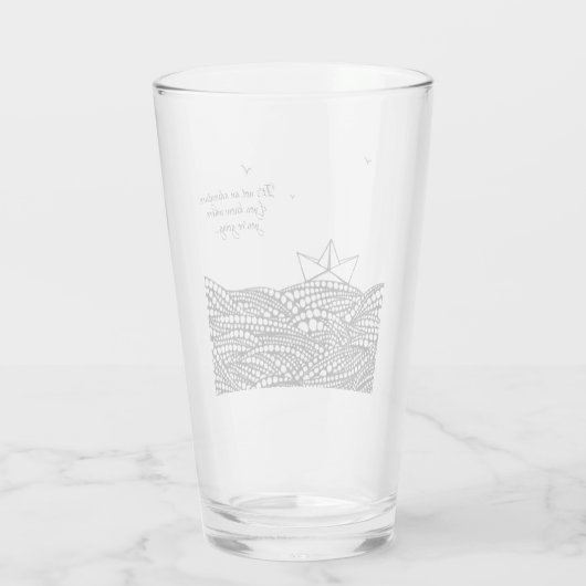 Papierboot Glas (Achterkant)