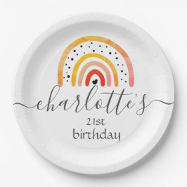 PapierBorden aanpassen - RegenboogbloedSinaasappel Papieren Bordje