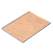 Papierbruin roze handgemaakt notitieboek (Linkerzijde)