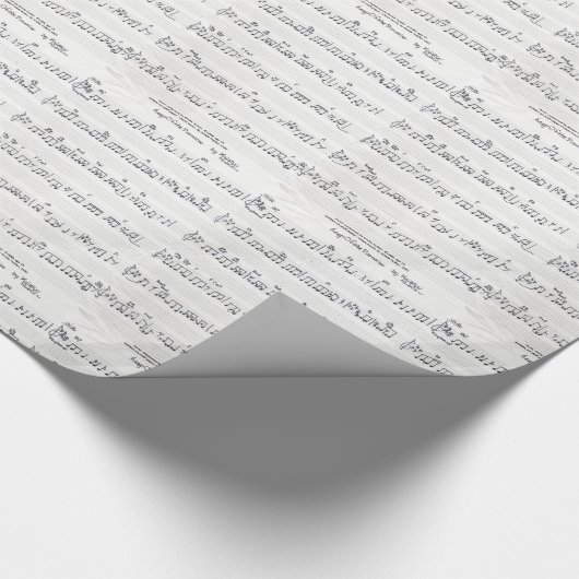 Papiercadeauomslag voor inpakken van muziekvel cadeaupapier (Hoek)