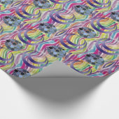 Papiercirkels omsluiten cadeaupapier (Hoek)