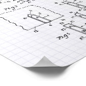 Papierclip 1933 - Kunst met achtergrondverlichting Poster (Hoek)