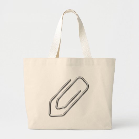 Papierclip Grote Tote Bag (Voorkant)