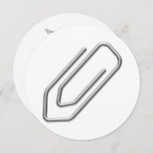 Papierclip Kaart (Voorkant / Achterkant)