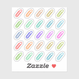 Papierclip Kleurrijke Decoratie Mini Bujo Planner Sticker