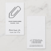 Papierclip Visitekaartje (Voorkant / Achterkant)