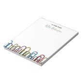 Papierclip  waardering van leerkrachten notitieblok (Linkerzijde)