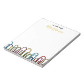 Papierclip  waardering van leerkrachten notitieblok (Linkerzijde)