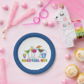 PAPIERCOCKTAIL-BORDEN - KOPTAIL-GLASSEN PAPIEREN BORDJE (Feest)