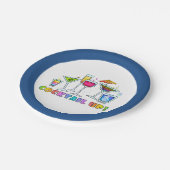 PAPIERCOCKTAIL-BORDEN - KOPTAIL-GLASSEN PAPIEREN BORDJE (Gekanteld)