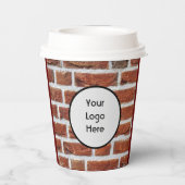 Papiercups met brick-stijl papieren bekers (Achterkant)