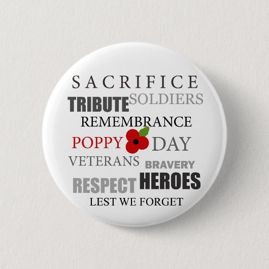 Papierdag woorden - Badge Ronde Button 5,7 Cm (Voorkant)