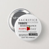 Papierdag woorden - Badge Ronde Button 5,7 Cm (Voorkant /achterkant)