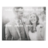 Papierdesk voor wekelijkse fotokalender notitieblok (Voorkant)