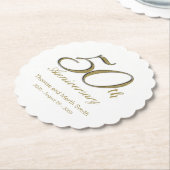 Papierdroogprogramma's voor 50e Jubileum Kartonnen Onderzetters (Gekanteld)