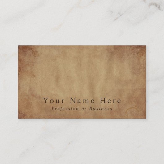  papiereffect visitekaartje (Voorkant)