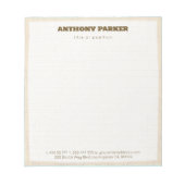 Papieren achtergrond notitieblok (Voorkant)