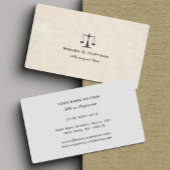  papieren advocaat bij de wet Justice Scale Visitekaartje