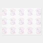 Papieren ambacht met liefde inpakken inpakpapier vel (Voorkant 2)