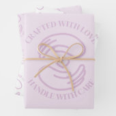 Papieren ambacht met liefde inpakken inpakpapier vel (In situ)