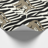 Papieren apen ompakken cadeaupapier (Hoek)