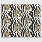 Papieren apen ompakken cadeaupapier (Vlak)