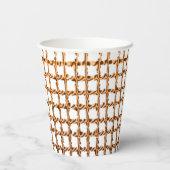 Papieren beige net papieren bekers (Achterkant)